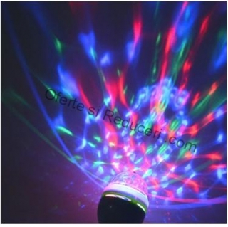 Set 2 becuri disco led - Lampa rotativa - Cristal Ball