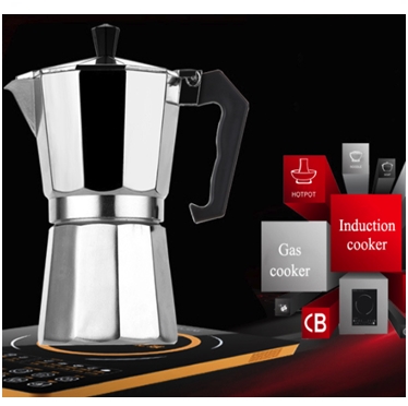 Espressor cafea din aluminiu ,6 cesti