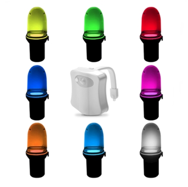 Lampa wc cu 8 culori/Led wc